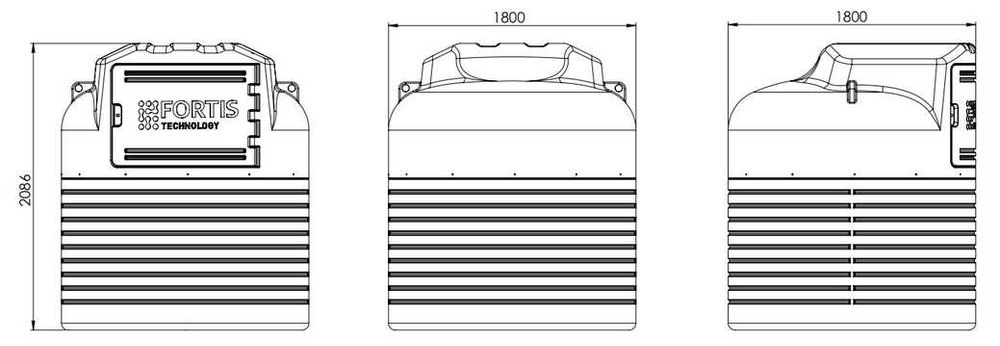 GIŻYCKO HIT Zbiornik Fortis ECOTANK 2500L NIE WYMAGA zgłoszenia do UDT