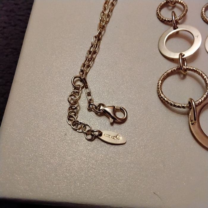 Naszyjnik z pozłacanego srebra