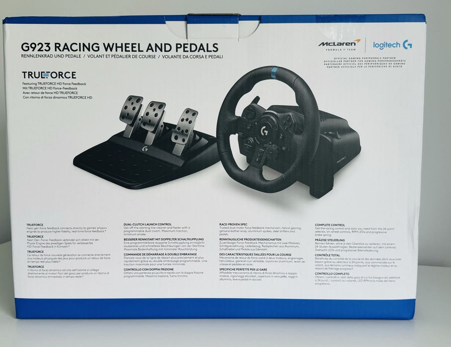 Ігрові кермо руль та педалі Logitech G923 для PlayStation