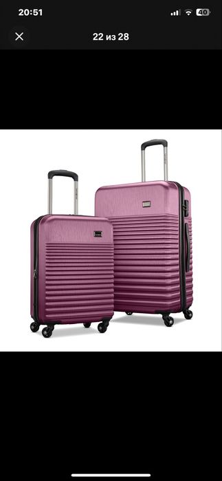 Чемодан Валіза Samsonite Family HS Mauve Рожево-фіолетовий