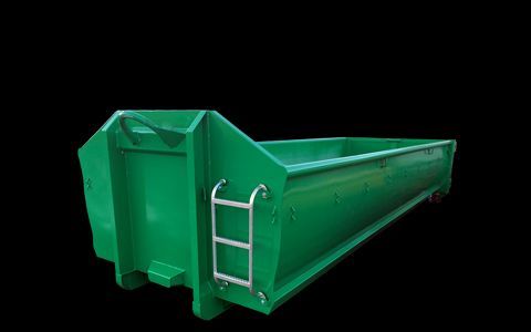 Kontener wywóz gruzu śmieci odpadów mebli wełny gabarytów