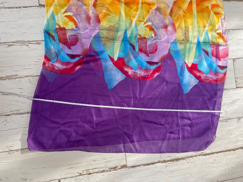 Парео шаль шарф натуральный шелк