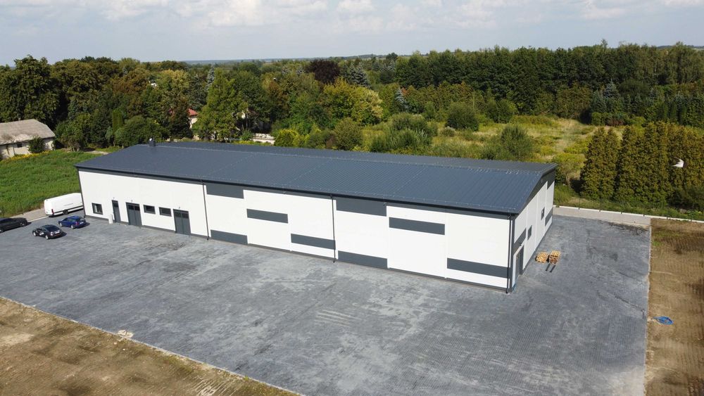 Hala magazynowa ocieplana Gaj-Stal 1331 m2 22x60,5x7,4
