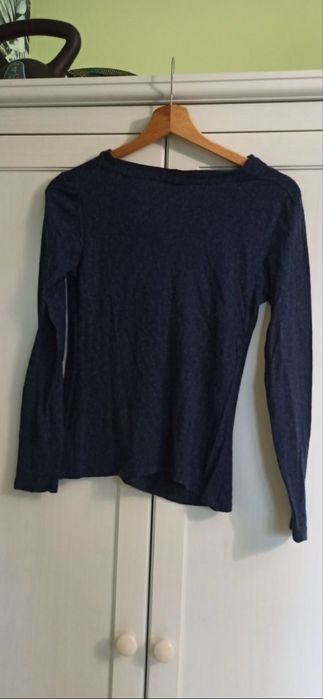 Bluzka z długim rękawem i luźnym dekoltem Massimo dutti S