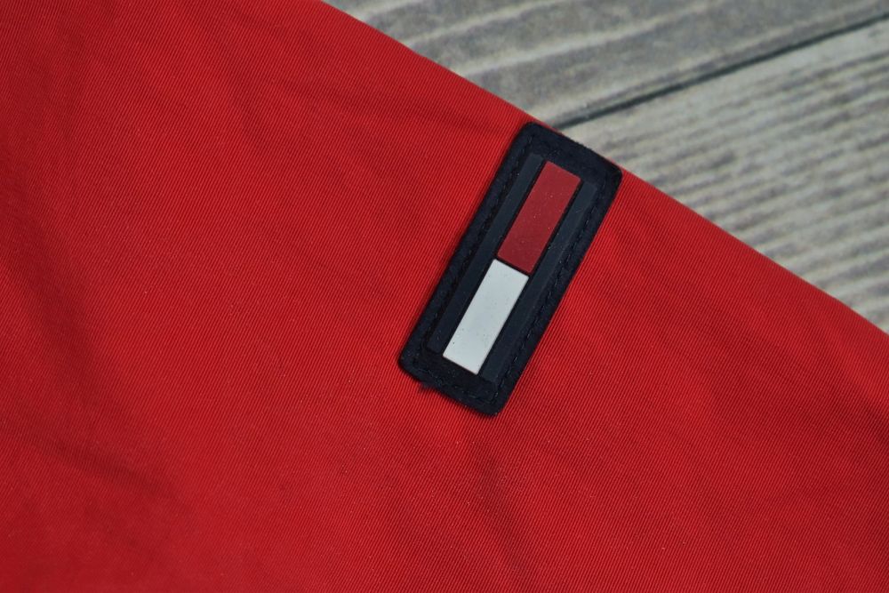 Tommy Hilfiger Czerwona Kurtka Męska Wiatrówka Bomber Xs