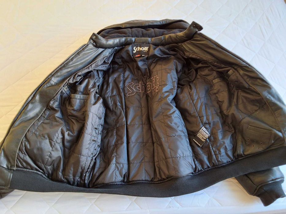 кожаная куртка, Schott N.Y.C. зимова пуховик шкіряна