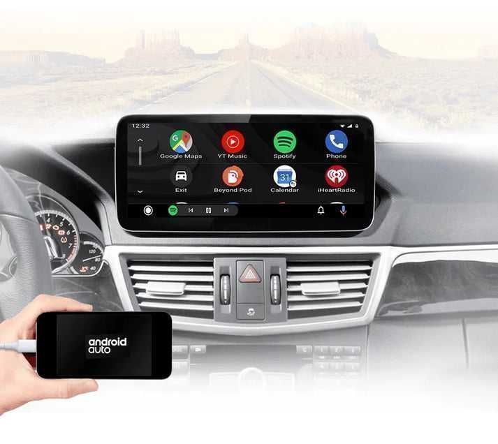 Mercedes E W212 2009–2016 – Radio Android 15 10.25" CarPlay Android Auto 4GB/64GB GPS Nawigacja Stacja Multimedialna WiFi Bluetooth DSP 4G LTE PL