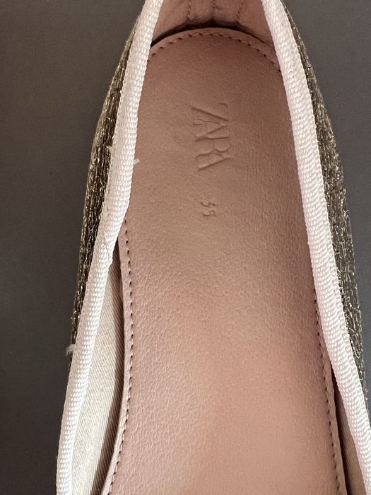 Zara балетки босоніжки чешки шкіряні