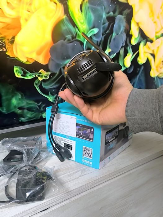 Вулична IP-камера 8МП WiFi з подвійною лінзою та автостеженням (iCSee)