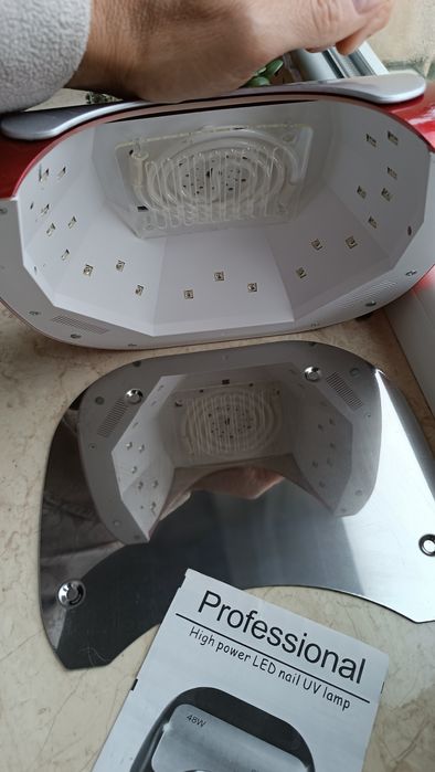 Профессиональная гибридная лампа 48Вт  LED/UV + вторая в подарок