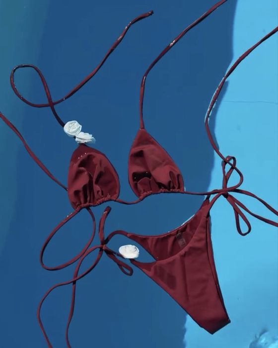 Купальник на завязках 3 цвета xs-m
