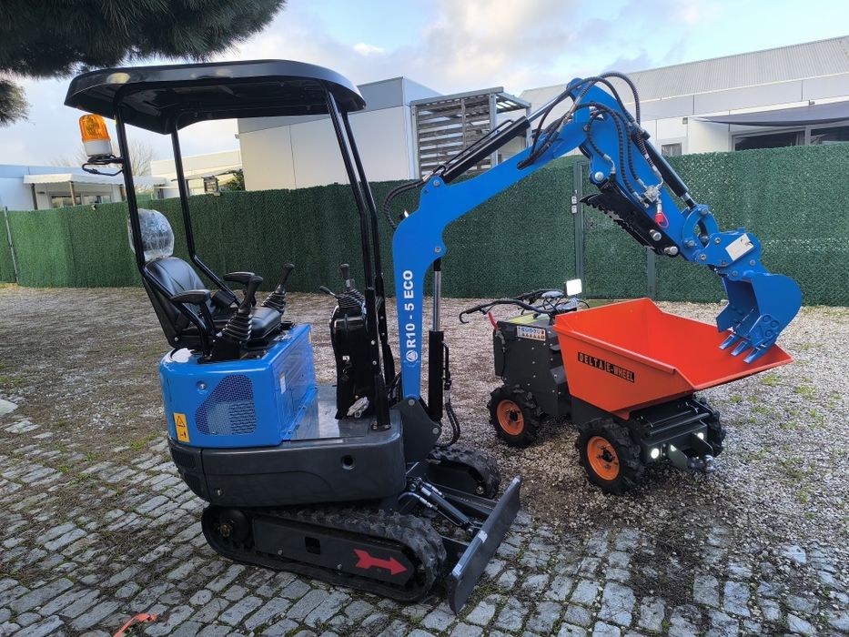 Kit construção lite giratória R10 1T e dumper eléctrico