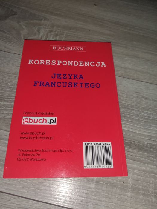 Korespondencja języka francuskiego Buchmann książka