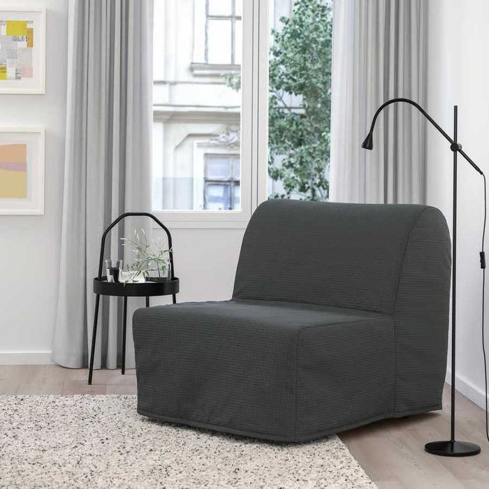LYCKSELE MURBO Poltrona-cama, Vansbro cinz esc