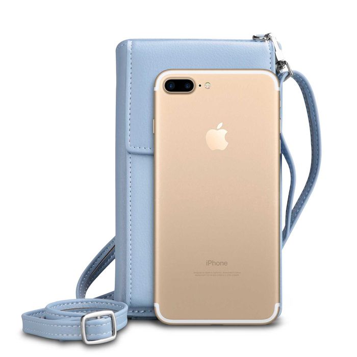 DF19 Damski Portfel Na Telefon Mała Kopertówka Etui Pojemna 3w1