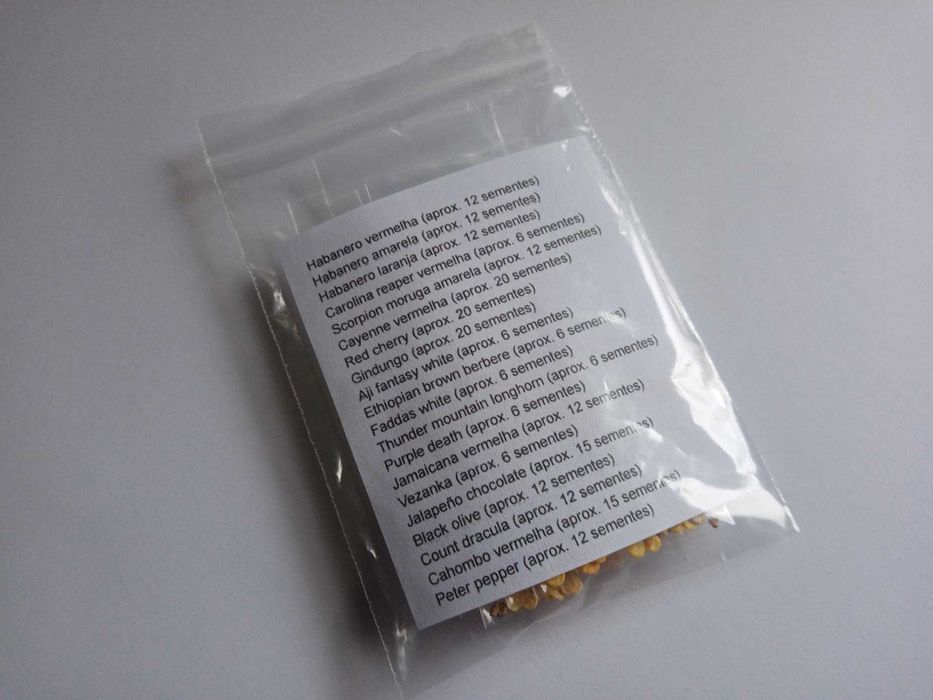 Pack/kit 20 variedades de pimentas raras (sementes)