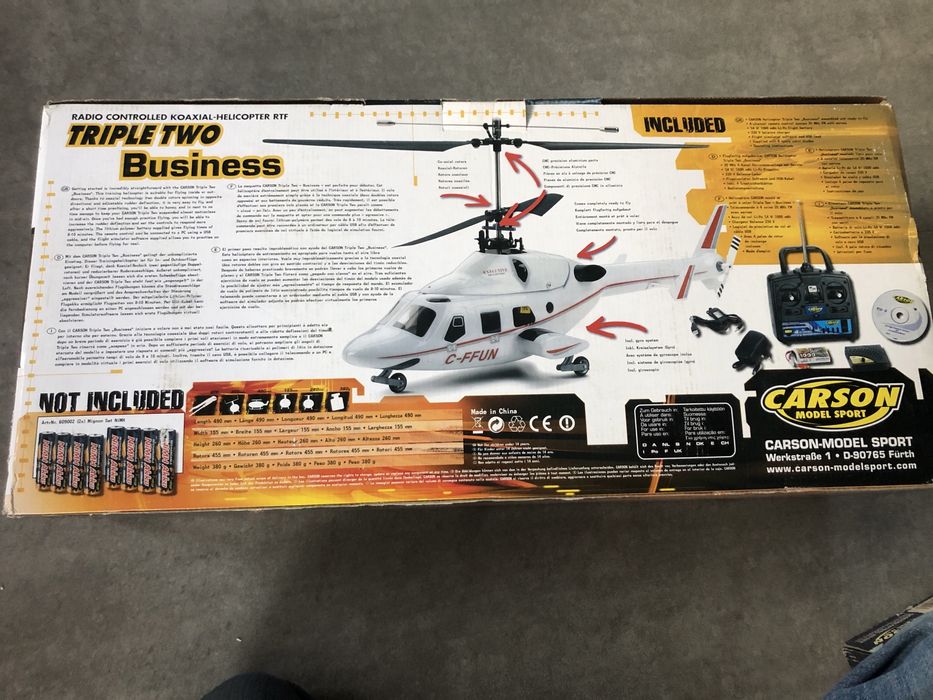 Model RC Helikopter RC Carson Triple Two Business
