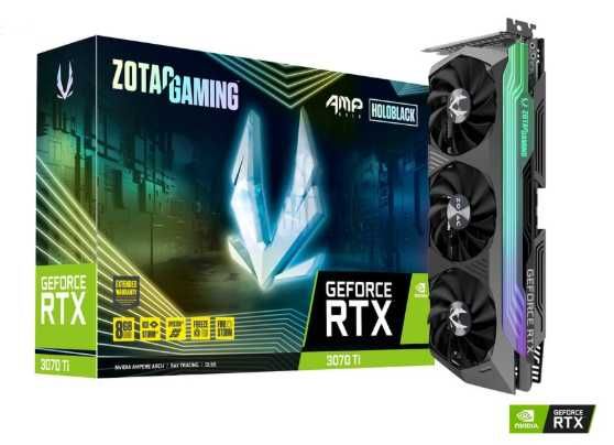 ZOTAC RTX 3070 Ti AMP Holo 8GB GDDR6X | TOP wersja | RGB | OKAZJA