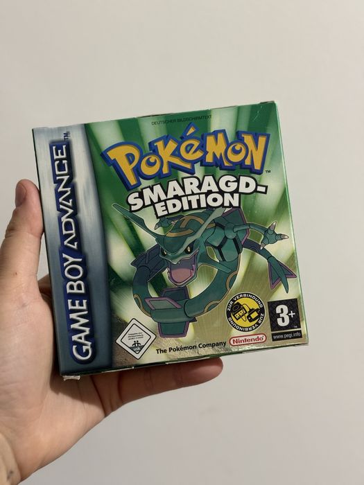 Pokemon Emerald, Gameboy Advance, pudelko z ulotkami j. Niemiecki