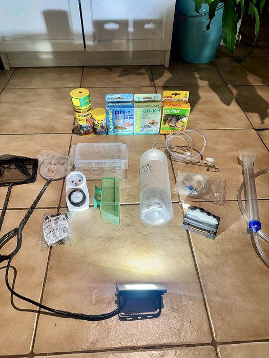 Lampka led i inne bibeloty do akwarium - wyprzedaż