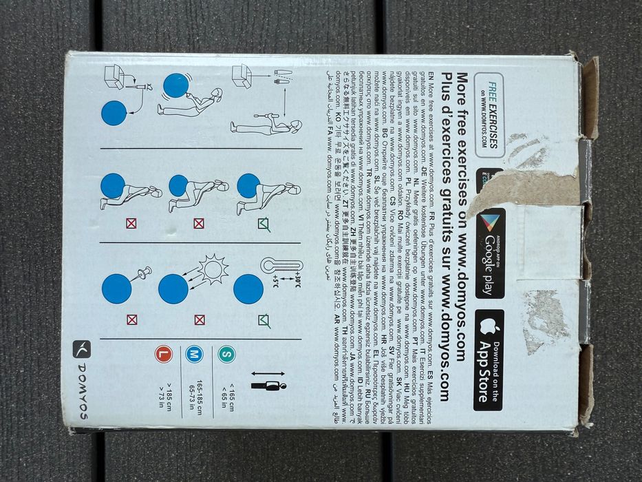 Decathlon antiburst fitball piłka do ćwiczeń