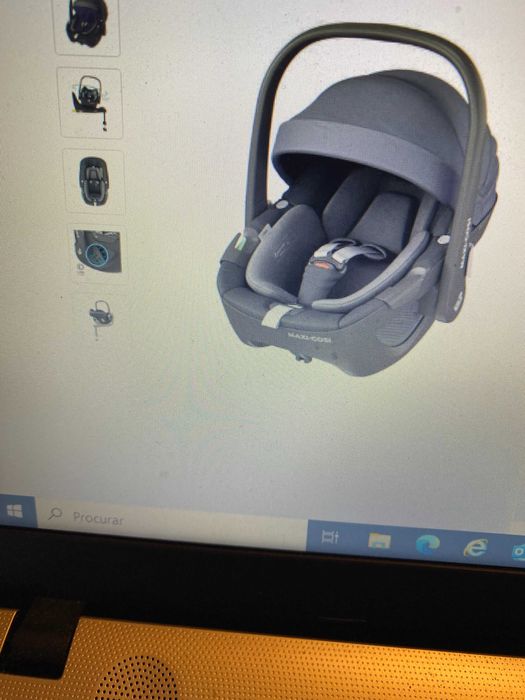Cadeira Auto (Ovo) Maxi Cosi Pebble 360 cinzento