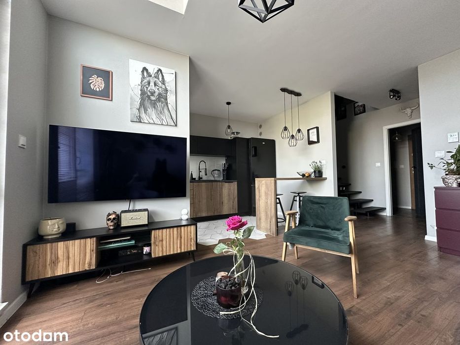 Dwupoziomowe 62 m² z klimatyzacją | balkon | zielone Pogodno