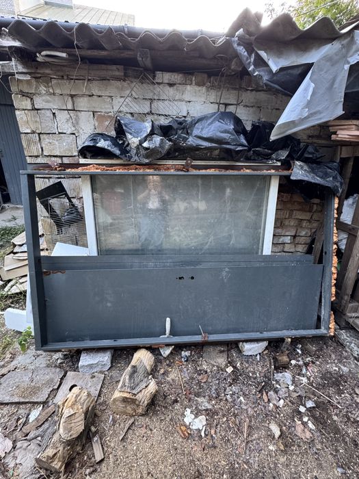 Сталеві двері з добротного металу, двох половинчота