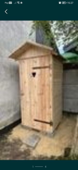 WC kibel na działkę