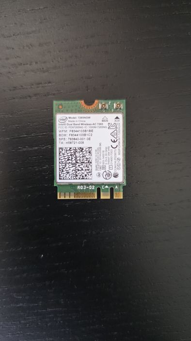 Intel Dual Band Wireless-AC 7265 Wi-Fi + Bluetooth