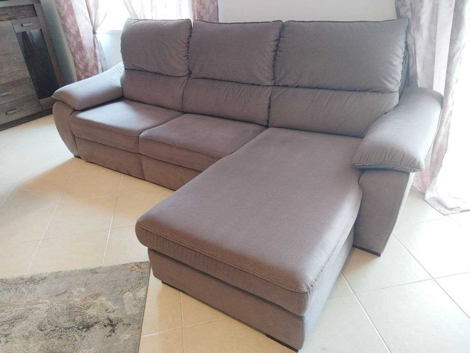 Sofa 3 lugares c/cama, chaise Longue à direita, George