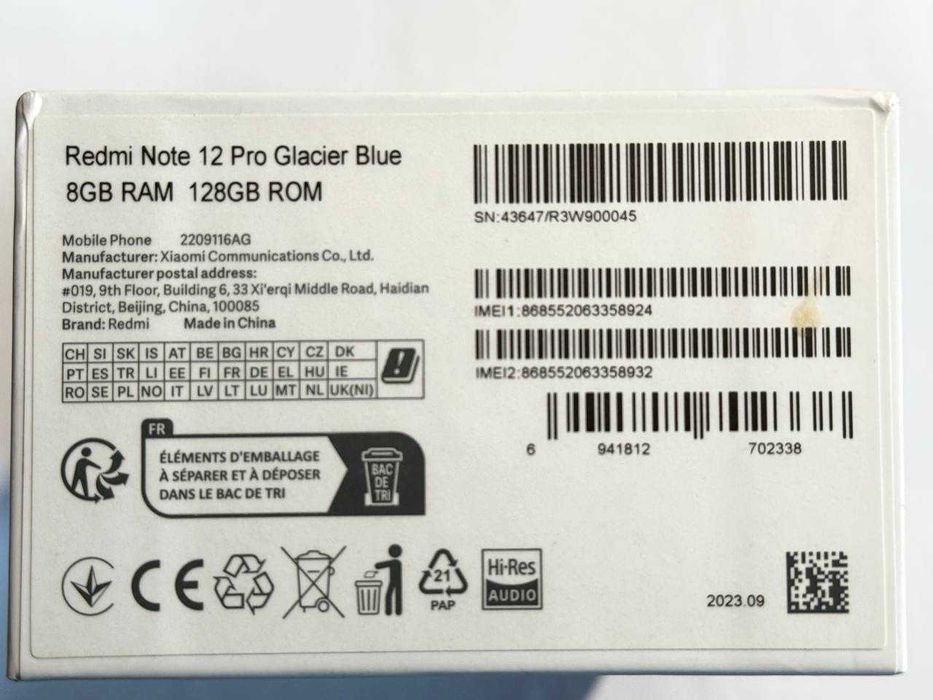 Redmi Note 12 Pro 8/128