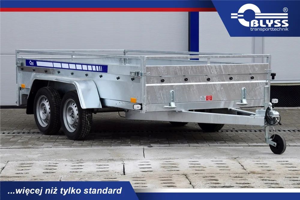 Blyss Majster 7530T  Przyczepa towarowa, lekka, mocna, DMC 750 kg, 2 osie