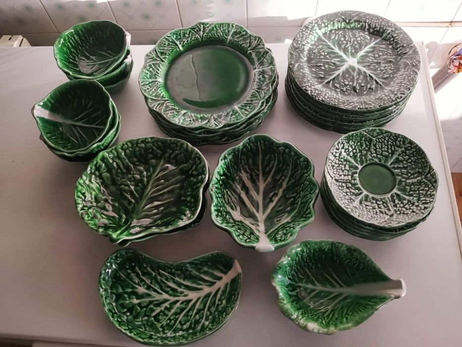 Serviço de Jantar ‘folha de couve’ (loiça SECLA)