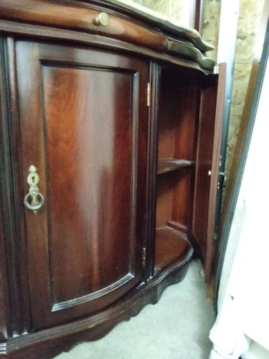 Móvel Estilo Sapateira Vintage com Espelho - Madeira Maciça Pinho