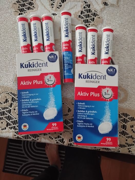 Tabletki do czyszczenia protez Kukident (7 opakowań)210 szt. Okazja.