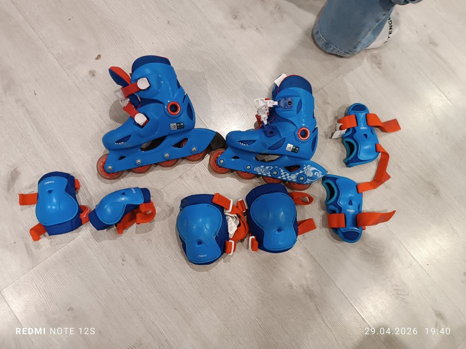 Rolki w komplecie z ochraniaczami