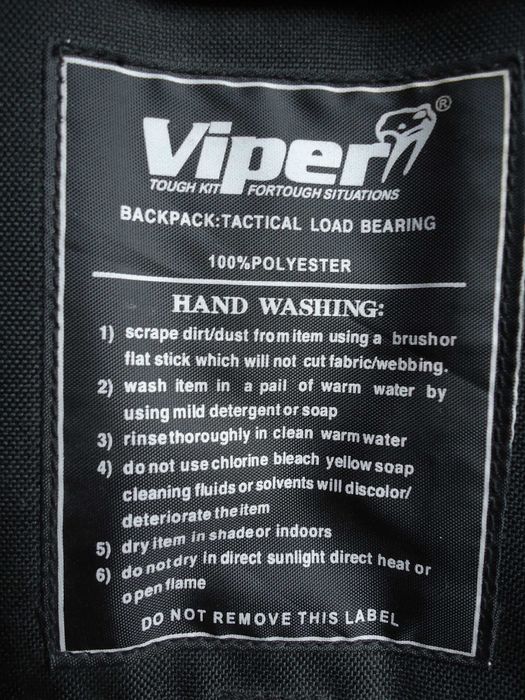 Разгрузка viper backpack tactical load bearing black с