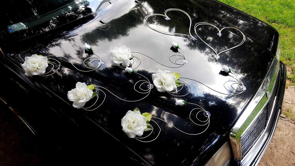 Dekoracja auta Ozdoba samochodu Ślubnego Weselnego Serca