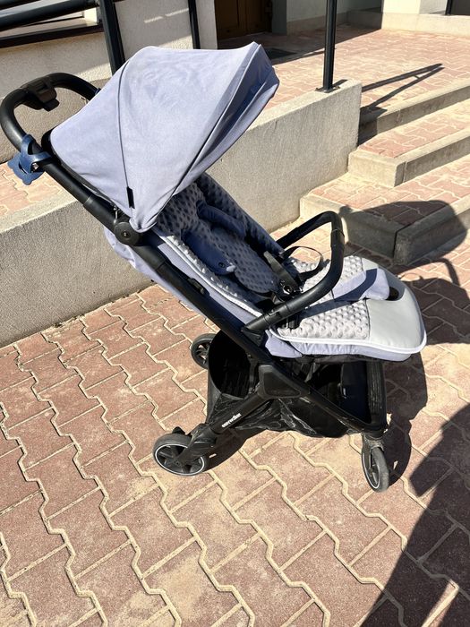 Easywalker Jackey Steel Grey Spacerowy, wozek podrożny do samolotu