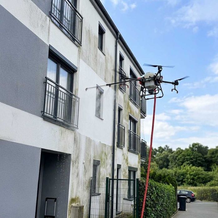 Mycie dronem Białystok | Elewacje, Dachy, Okna, Fotowoltaika - BEZ RUSZOTWAN