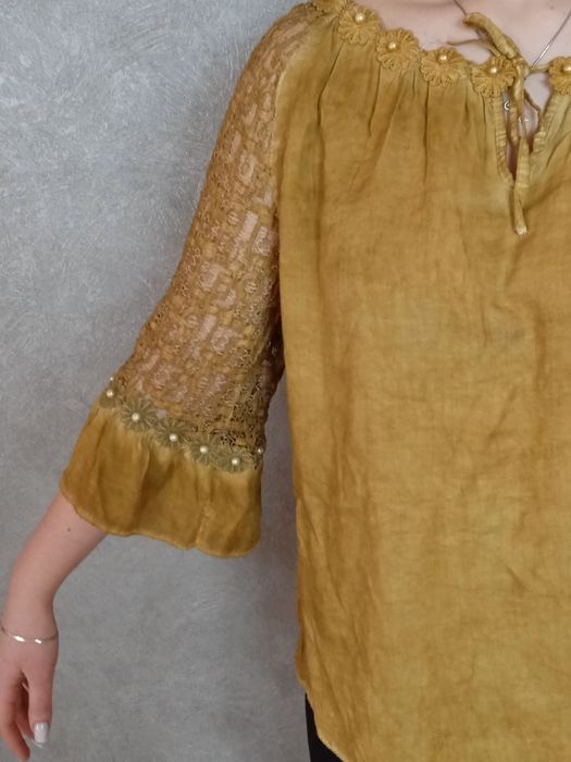 Bluzka z rękawami 3/4 roz L