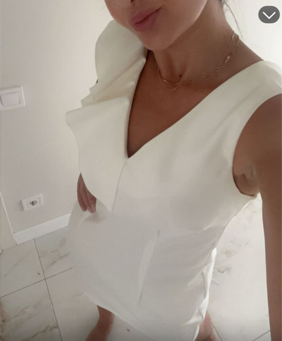 Сукня ефектна (молочного кольору)