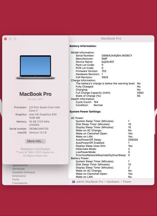 MacBook Pro 15 2017 i7 16/256gb Pro 560 !! Гарантія від магазину !!