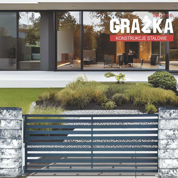 Brama przesuwna samonośna 4,00 m wypełniona profilem 80x20 OCYNKOWANA