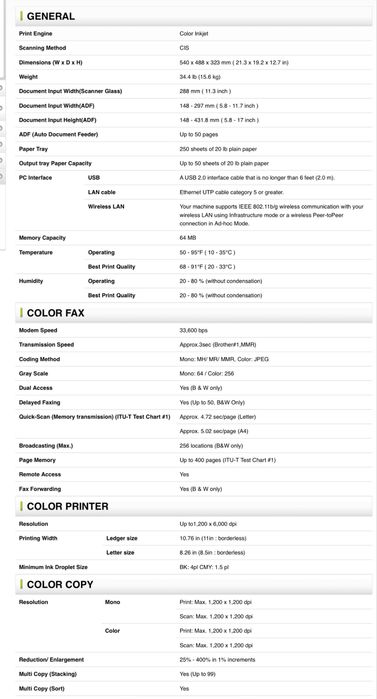 Impressora Brother MFC-6490CW