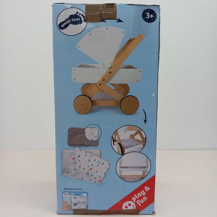 Small Foot 11914 Drewniany wózek dla lalek Little Button 46 cm