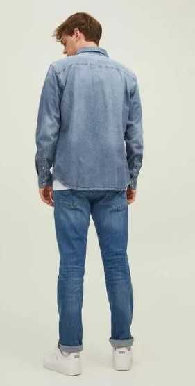 JACK&JONES - Sheridan Shirt - Męska Koszula Jeansowa S Nowa !