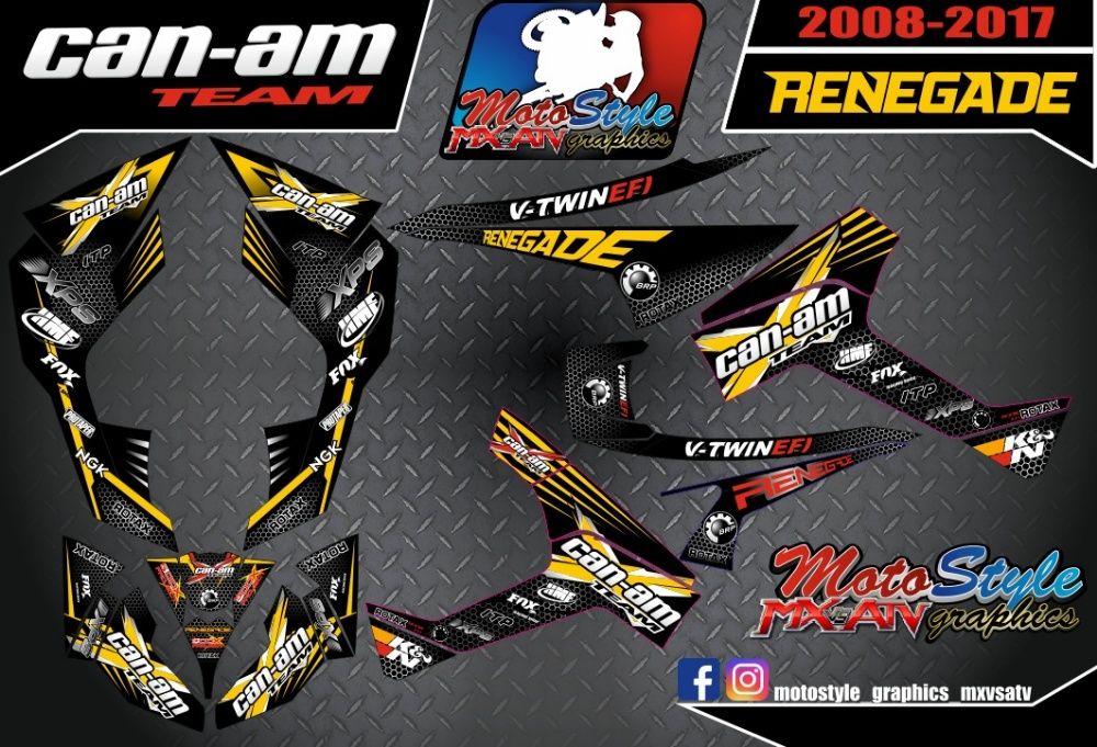 Наклейки BRP can-am Outlander Renegade Com Maverick X3 500 800 1000 DS