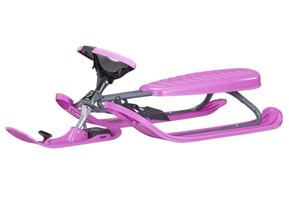 Nartosanki STIGA Snowracer PRO kierownica hamulec zwijacz sznurka pink